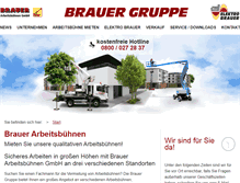 Tablet Screenshot of brauergruppe.de